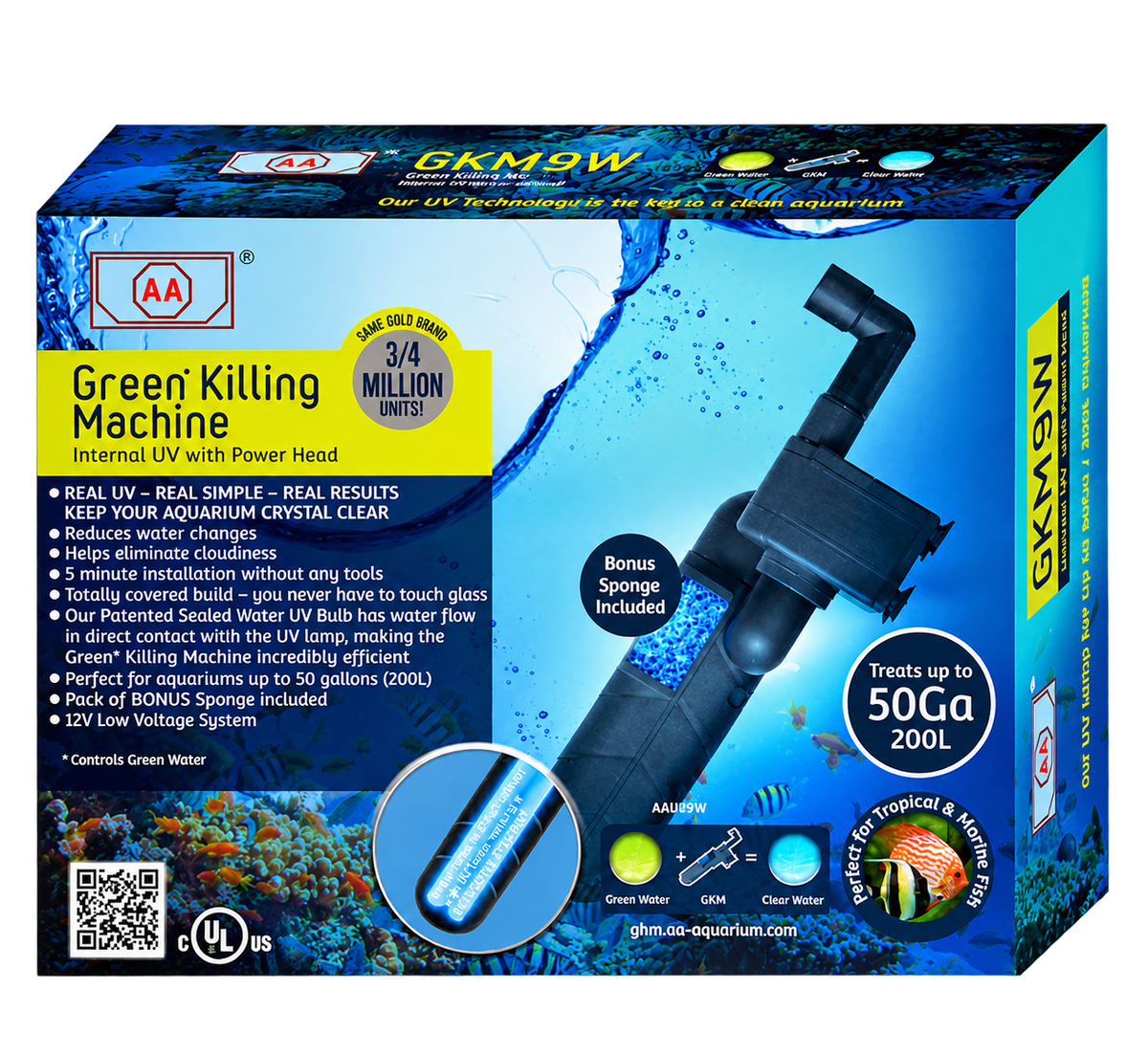 Green Killing Machine Internal 9 Watt UV Sterilizer with Power Head
